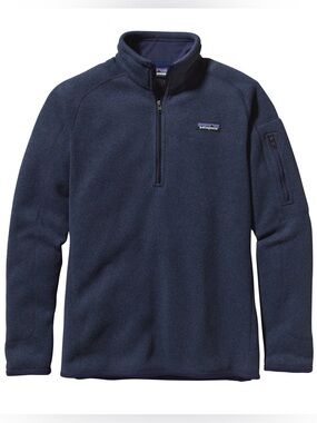 Patagonia Women's Better Sweater 1/4-Zip Fleece Pullover, Classic Navy